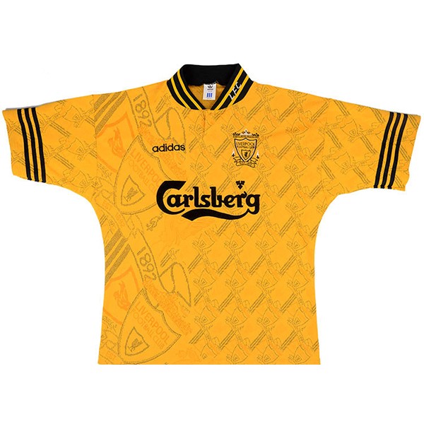 Authentic Camiseta Liverpool 2ª Retro 1994 1996 Amarillo